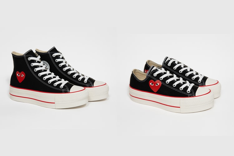 PLAY COMME des GARÇONS x Converse から初の厚底シューズが登場