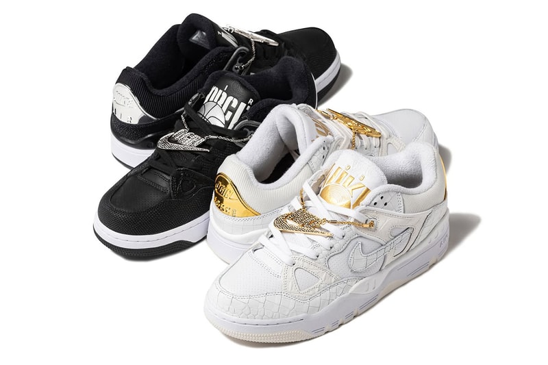 二ゴー x ナイキの新作 エアフォース 3 ローの国内発売情報が解禁 Official Preview of NIGO's Blinged-Out Nike Air Force 3 "Black Croc"