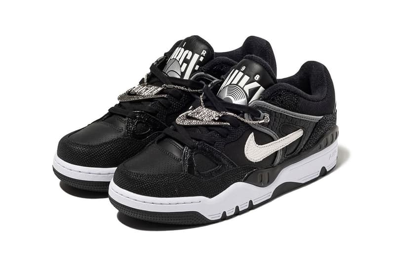 二ゴー x ナイキの新作 エアフォース 3 ローの国内発売情報が解禁 Official Preview of NIGO's Blinged-Out Nike Air Force 3 "Black Croc"