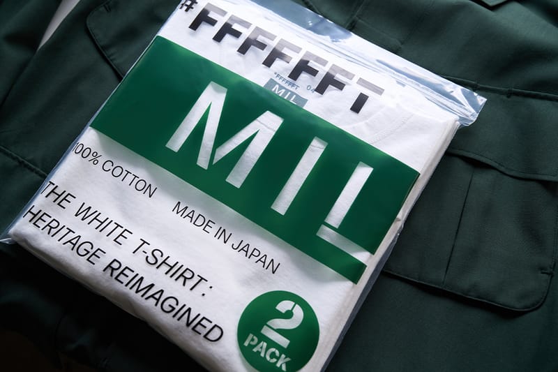 白Ｔ専門店 #FFFFFFT がミリタリーヴィンテージから着想を得たパックTシャツを発売