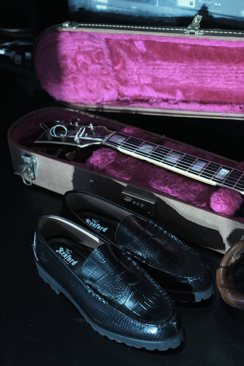 ケンフォードファインシューズが新作を発売 The Kenford Fineshoes “Black Crocodile Combi Tank Sole Loafers” release info