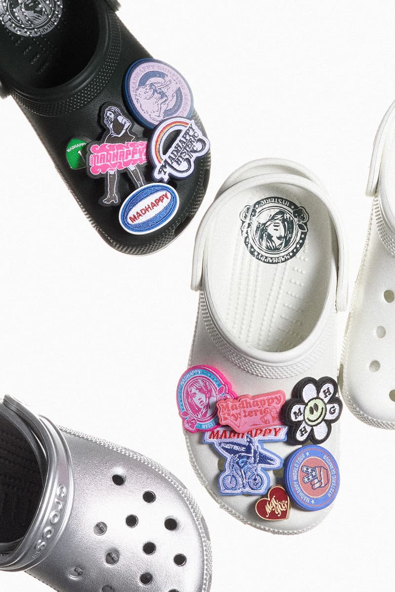 マッドハッピーがヒステリックグラマーおよびクロックスとのコラボレーションを発表 madhappy hysteric glamour crocs collb item release info