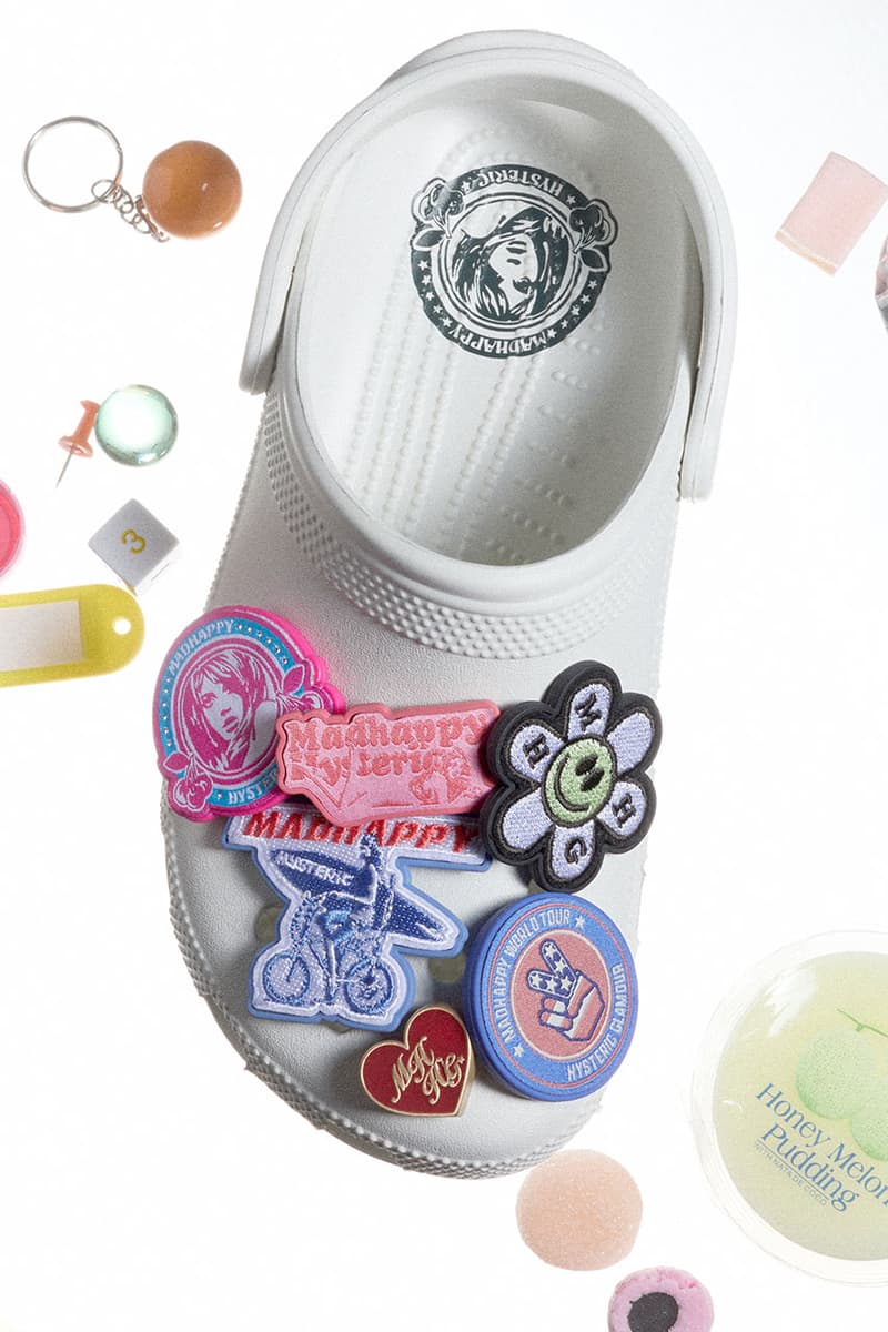 マッドハッピーがヒステリックグラマーおよびクロックスとのコラボレーションを発表 madhappy hysteric glamour crocs collb item release info