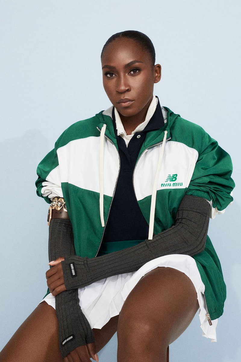 ニューバランスxミュウ ミュウがココ・ガウフを称えたスペシャルコラボレーションを発表 new balance x miu miu with coco gauff release info