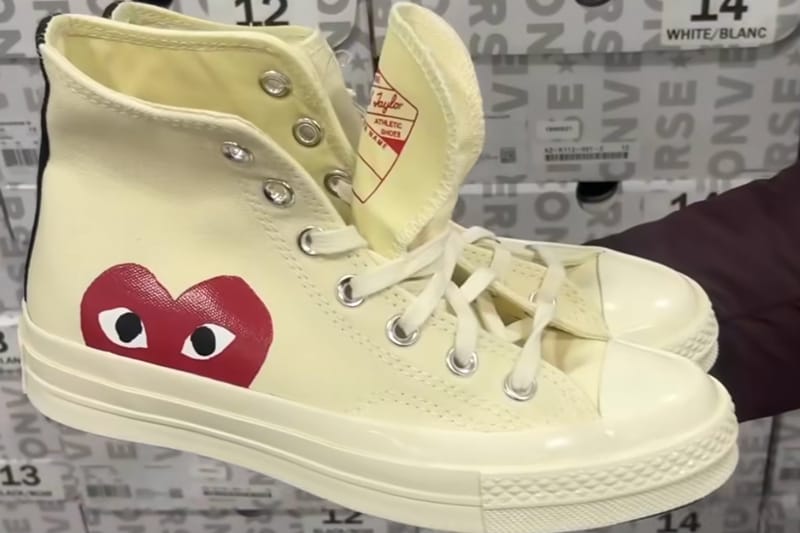 カナダのコストコで PLAY COMME des GARÇONS x Converse の Single Hearts Chuck ‘70 が販売される