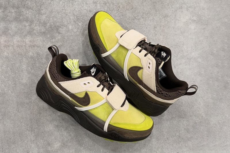 トラヴィス・スコット x Nike Zoom Field Jaxx “Limelight” の最新ビジュアルをチェック