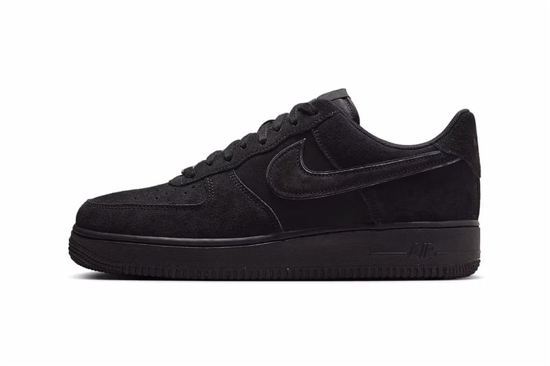 ナイキ エアフォース 1 ローにオールブラックの新色 “ブラック キャット” が登場 Official Look at the Nike Air Force 1 Low "Black Cat" summer HQ1966-002 suede