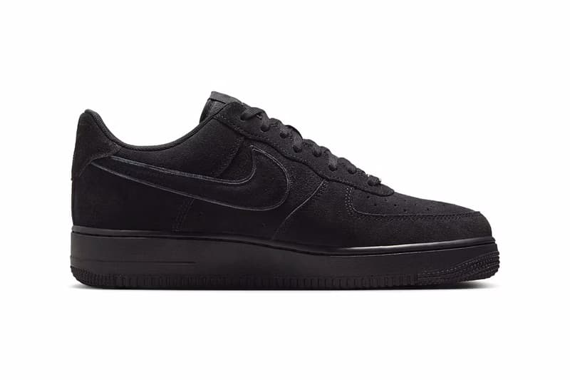 ナイキ エアフォース 1 ローにオールブラックの新色 “ブラック キャット” が登場 Official Look at the Nike Air Force 1 Low "Black Cat" summer HQ1966-002 suede
