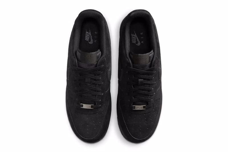ナイキ エアフォース 1 ローにオールブラックの新色 “ブラック キャット” が登場 Official Look at the Nike Air Force 1 Low "Black Cat" summer HQ1966-002 suede