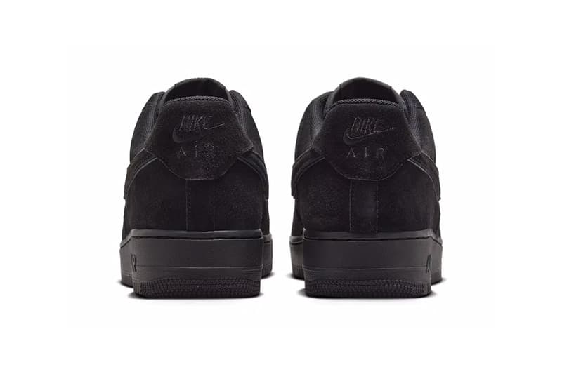 ナイキ エアフォース 1 ローにオールブラックの新色 “ブラック キャット” が登場 Official Look at the Nike Air Force 1 Low "Black Cat" summer HQ1966-002 suede