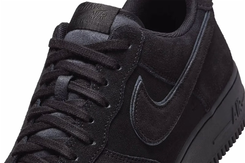 ナイキ エアフォース 1 ローにオールブラックの新色 “ブラック キャット” が登場 Official Look at the Nike Air Force 1 Low "Black Cat" summer HQ1966-002 suede