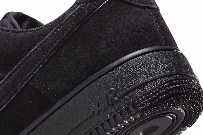 ナイキ エアフォース 1 ローにオールブラックの新色 “ブラック キャット” が登場 Official Look at the Nike Air Force 1 Low "Black Cat" summer HQ1966-002 suede