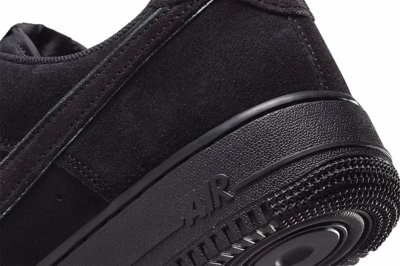 ナイキ エアフォース 1 ローにオールブラックの新色 “ブラック キャット” が登場 Official Look at the Nike Air Force 1 Low "Black Cat" summer HQ1966-002 suede