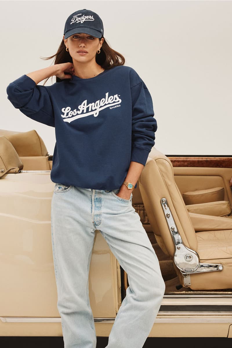 スポーティ&リッチxロサンゼルス・ドジャースx’47の3者によるコラボアイテムが発売 sporty & rich los angeles dodgers ’47 collb item pop up info