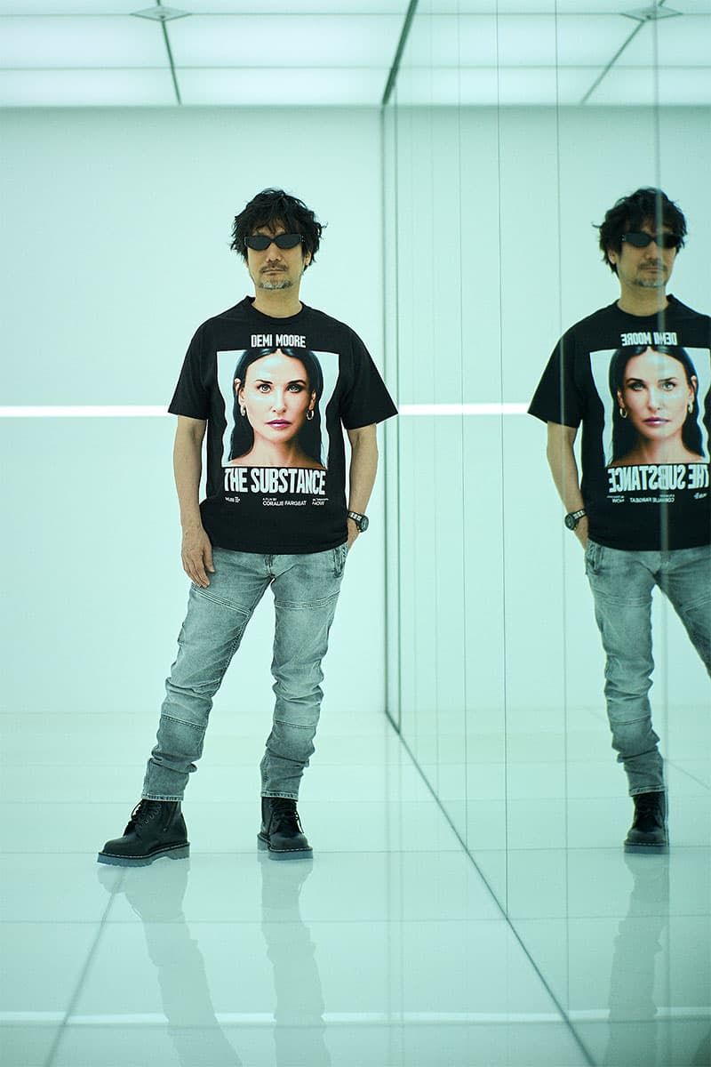 ギークスルールが映画『サブスタンス』とのコラボTシャツを3型発売 geeks rule sabstance collaboration t shirts release info