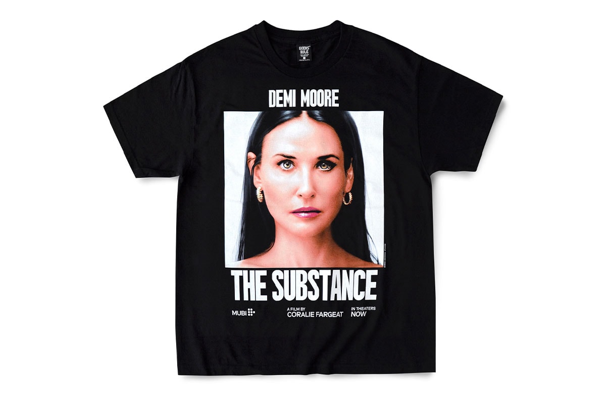 ギークスルールが映画『サブスタンス』とのコラボTシャツを3型発売 geeks rule sabstance collaboration t shirts release info