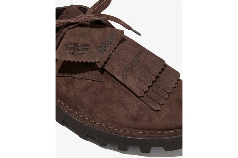 エンジニアド ガーメンツとクラークスオリジナルによるコラボシューズ engineered garments clarks originals release info
