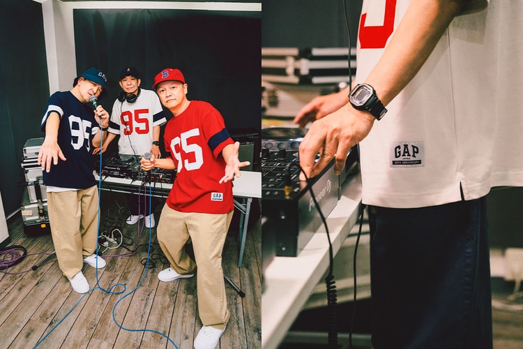 スチャダラパーが公式ビジュアルに登場する GAP の日本上陸30周年Tシャツ