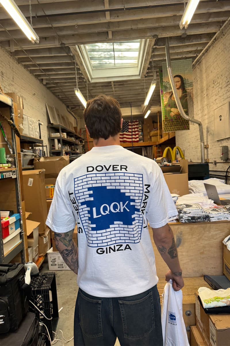 ルックスタジオの“Brick Logo”をDSMG限定カラーで復刻 lqqk studio dover street market ginza pop up release info