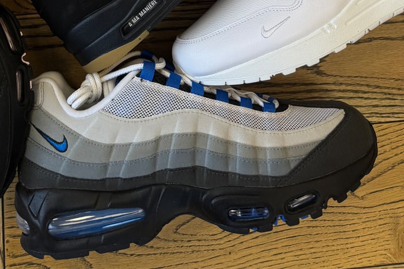 Clint419 が 2025年版 Nike Air Max 95 “Blue Spark” を公開 Nike Air Max 95 “Blue Spark” first look 