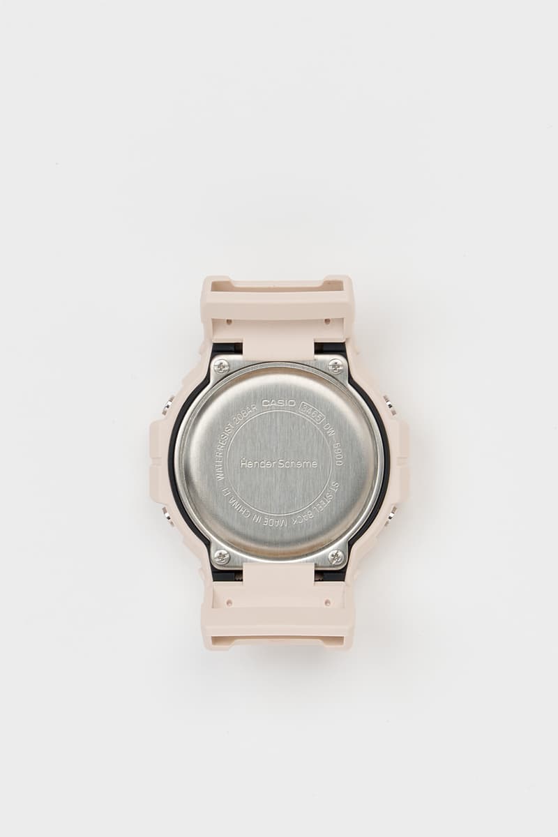 エンダースキーマ x ジーショック 第4弾コラボウォッチ DW-5900が発売 Hender Scheme G-SHOCK DW-5900 release info