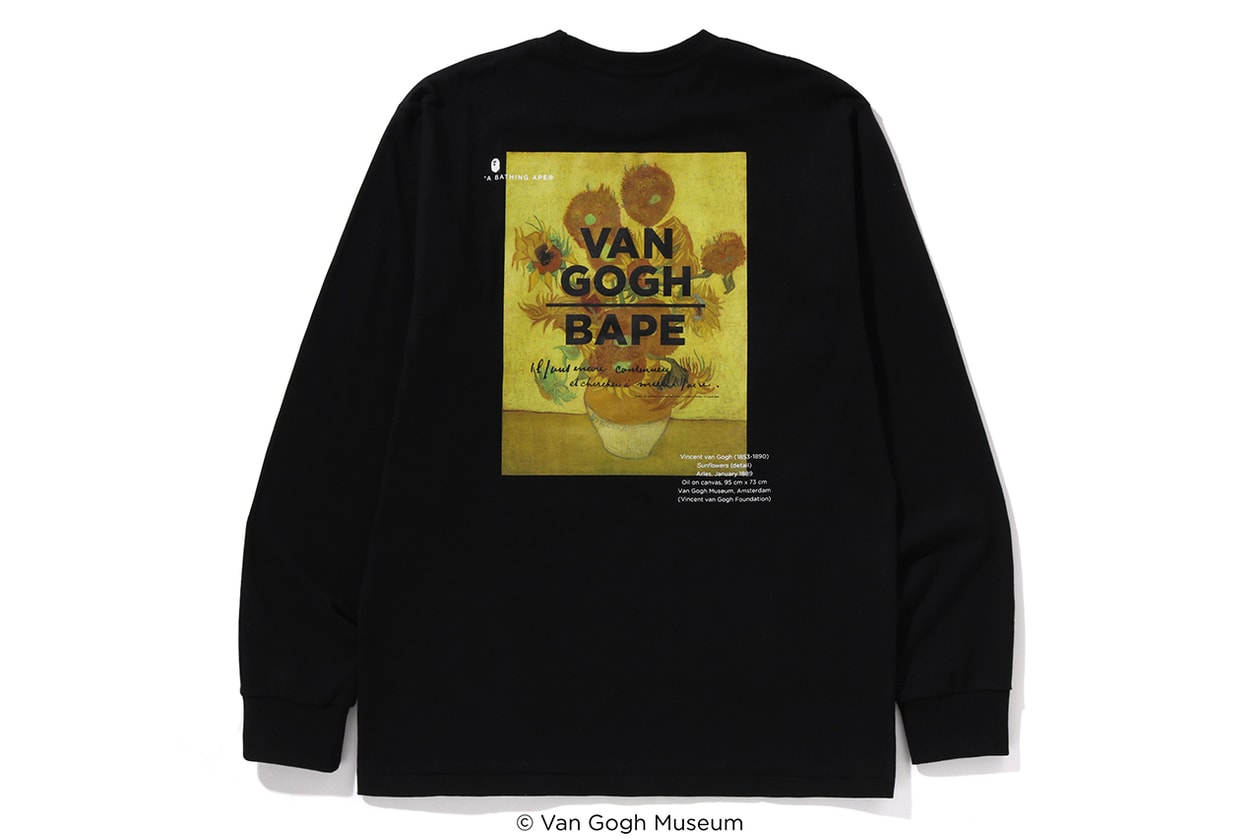 ベイプ®︎とファン・ゴッホ美術館がコラボコレクションを発売 A BATHING APE®️ and the Van Gogh Museum Launch Collaborative Collection