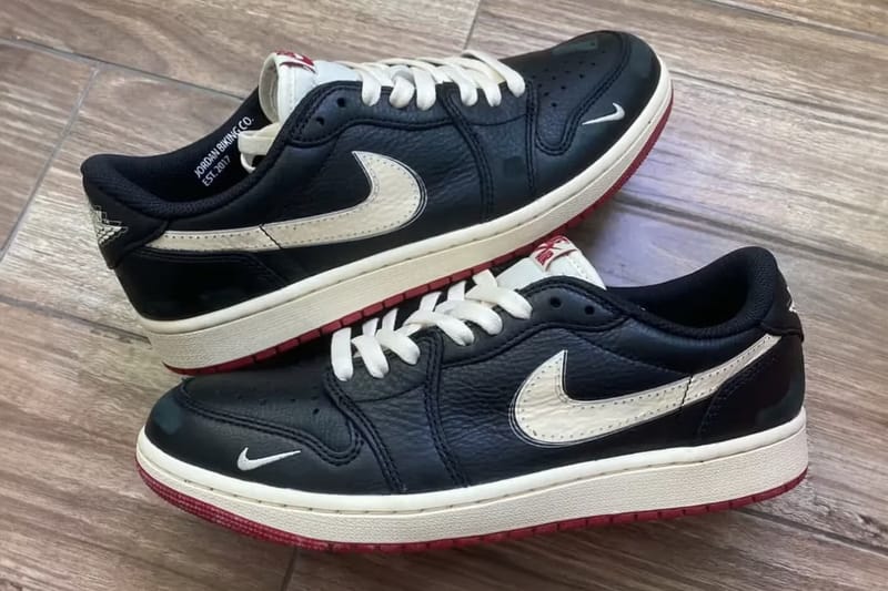 ナイジェル・シルベスター x Air Jordan 1 Low OG “Nitro” のディテールをチェック
