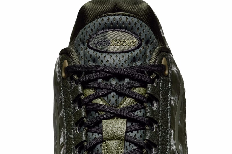 ワークスアウト x ナイキ エアマックス 95 “ミディアムオリーブ アンド セコイア” が国内発売決定 WORKSOUT x Nike Air Max 95 Medium Olive and Sequoia release info
