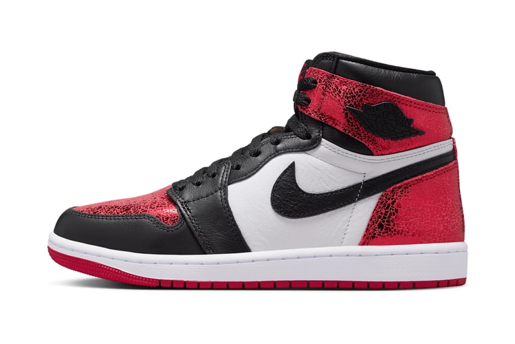 Air Jordan 1 High OG よりヒビ割れ模様でメタリックレッドの “Ruby” が登場