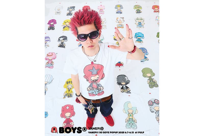 ヤメピが渋谷・パルプにて『BOYS TEE POPUP』を開催 yamepi t shirts collection release info