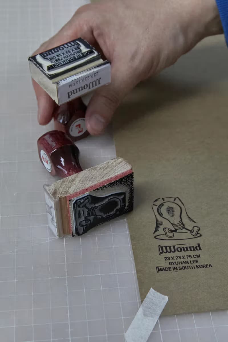 ジョウンドxギュファン・リーによるパッケージ素材のランプが発売 jjjjound gyuhuan leee rump release info