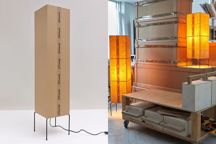 JJJJound x ギュファン・リーによるパッケージ素材と韓紙を組み合わせたランプが発売