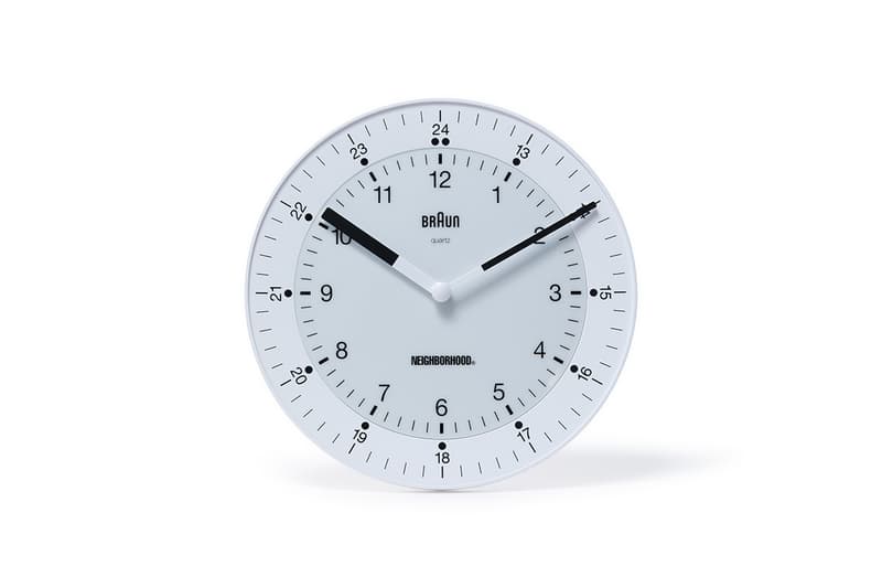 ネイバーフッドとブラウンによるコラボクロックが2種類登場 neighborhood braun collabo clock release info
