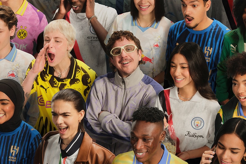 PUMA x KidSuper が 7つの強豪クラブユニフォームをアート化