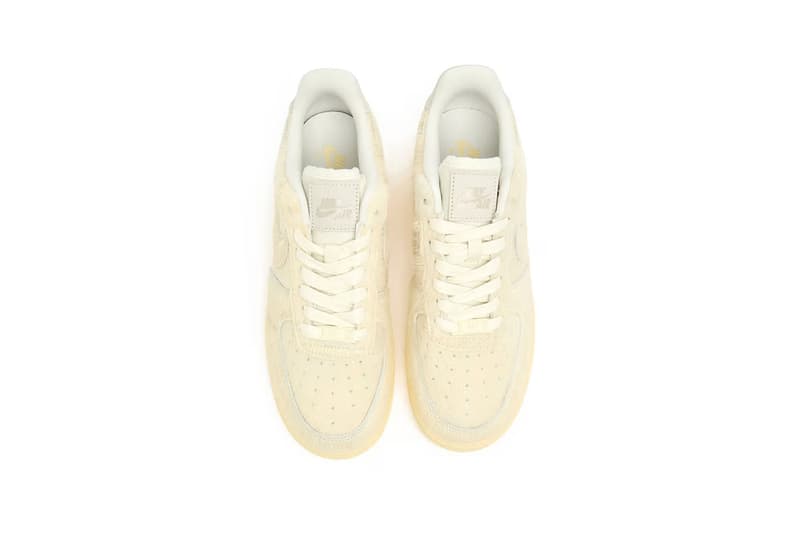 ナイキエアフォース1ローより新色 “ポニーヘアー” が登場 nike air force 1 low faux pony hair sail ii7398 100 release info