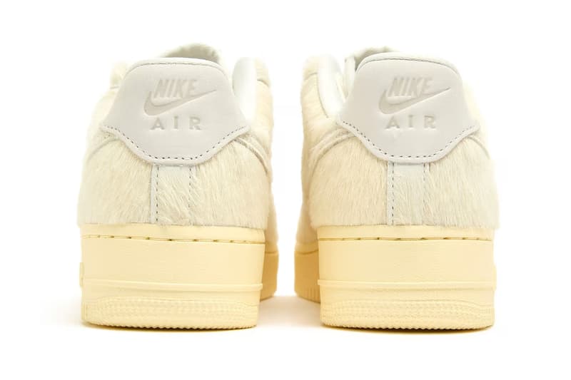 ナイキエアフォース1ローより新色 “ポニーヘアー” が登場 nike air force 1 low faux pony hair sail ii7398 100 release info