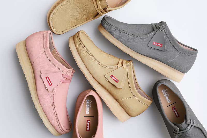 シュプリーム x クラークス オリジナルズからリフレクティブ仕様のワラビーが登場 Supreme Clarks Originals Wallabee 2025 spring release info