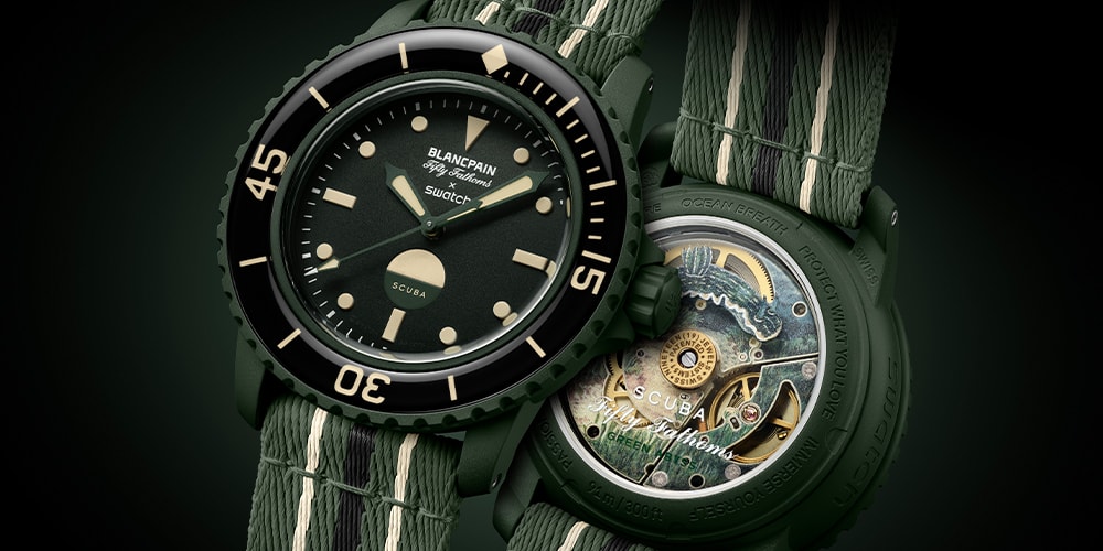 Blancpain〉×〈Swatch〉“Bioceramic Scuba Fifty Fathoms GREEN ABYSS  