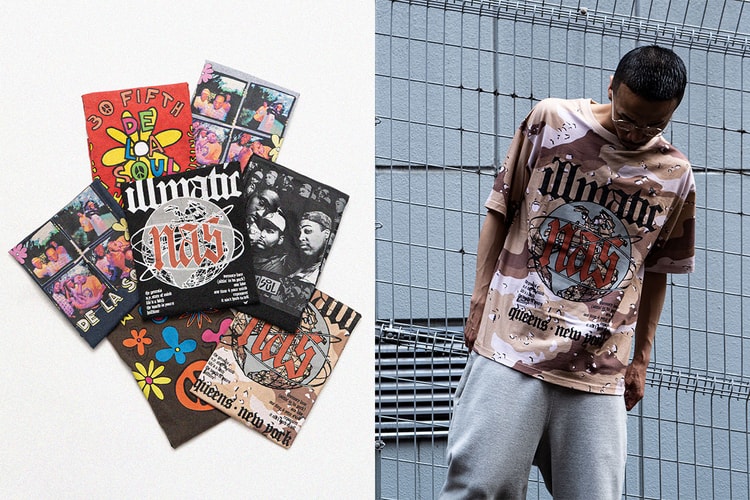 U/MUSIC x International Gallery BEAMS による Nas と De La Soul のTシャツ4型が登場