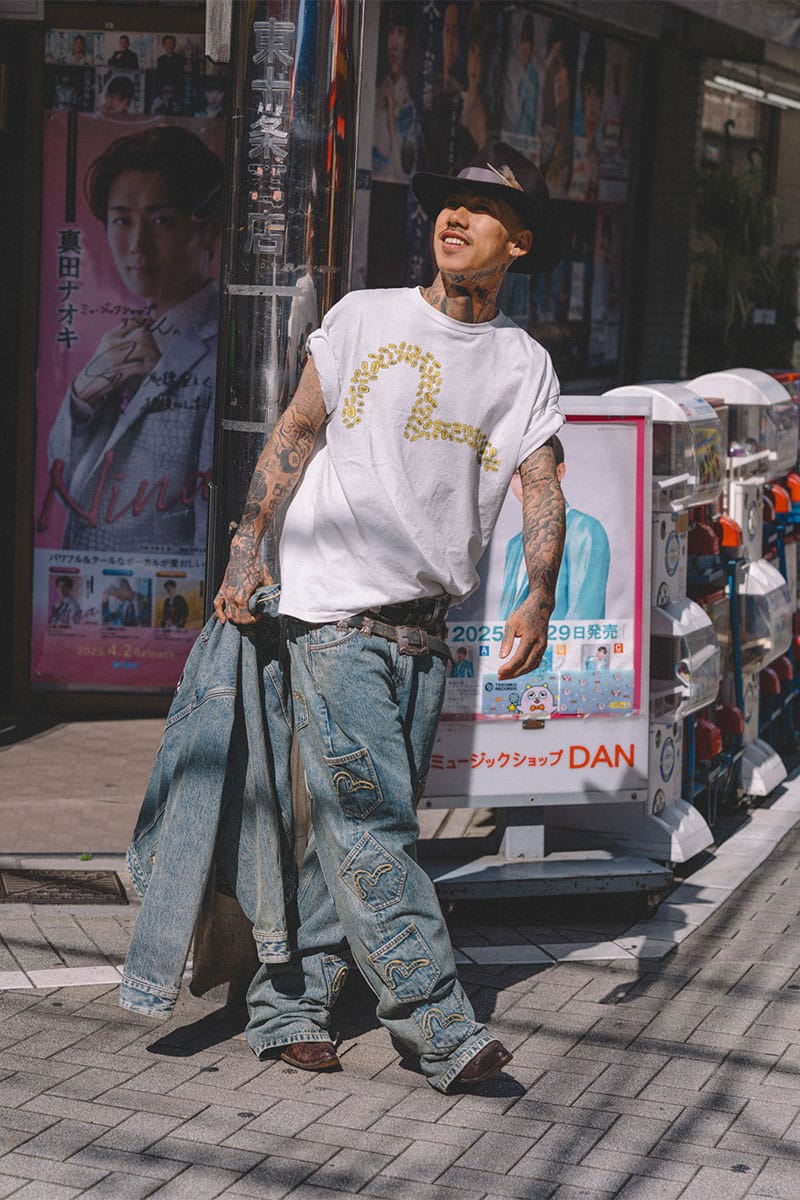 F-LAGSTUF-FとEVISUのコラボレーションアイテムが7月5日に発売 EVISU