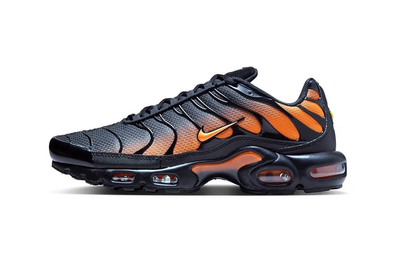 ナイキエアマックスプラス新色“ブラック/トータル オレンジ”が登場 nike air max plus black total orange dm0032 025 release info