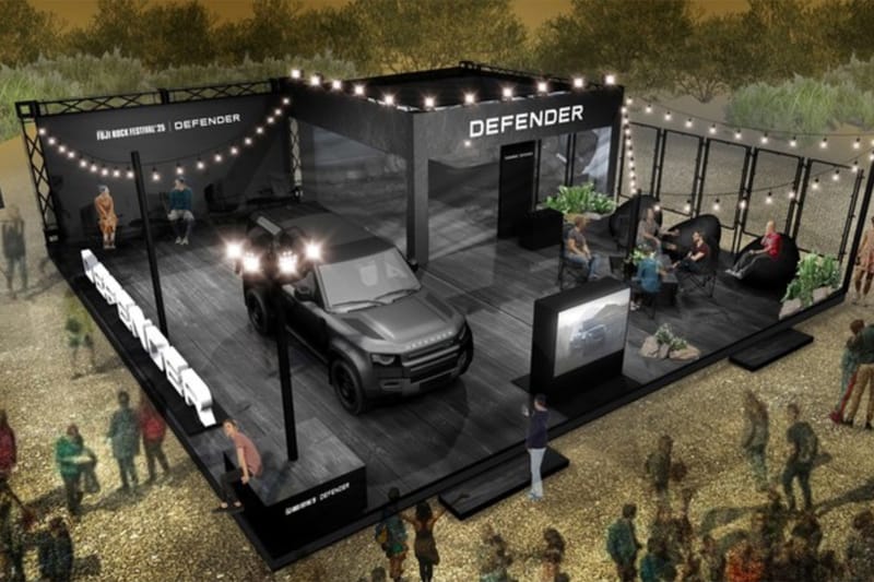 DEFENDER がオフィシャルサポーターを務める FUJI ROCK FESTIVAL ’25 に2つのブースを出展