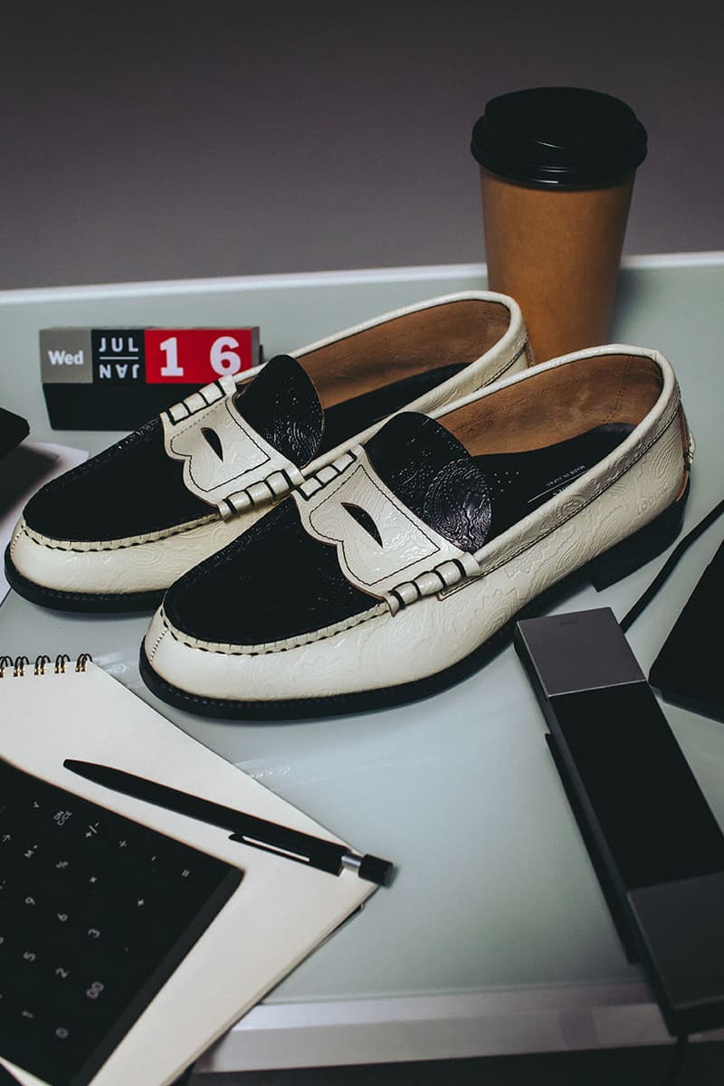 ケンフォード ファインシューズが2025年夏シーズンのセカンドデリバリーを発表 the kenford fineshoes zodiac collb white black paisley loafers isetan popup news