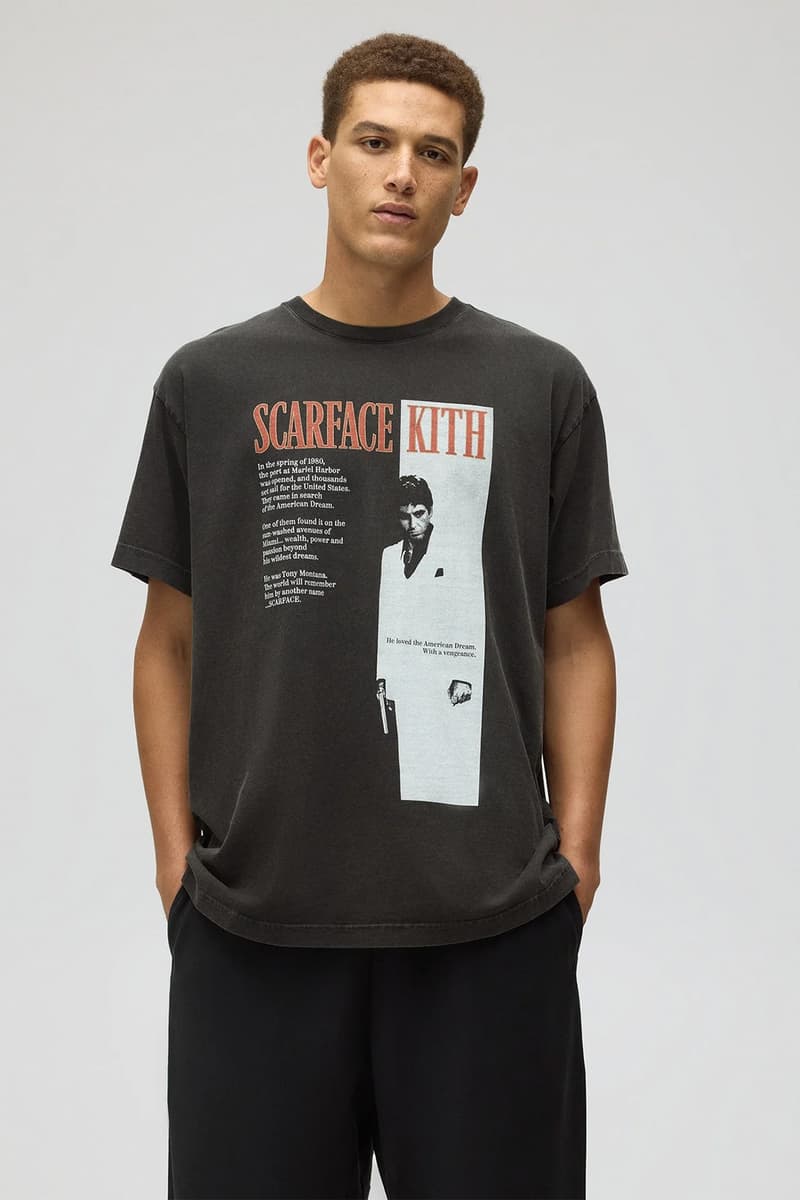 キスが映画『スカーフェイス』にオマージュを捧げたカプセルコレクションを発表 Kith fopr scarface release info