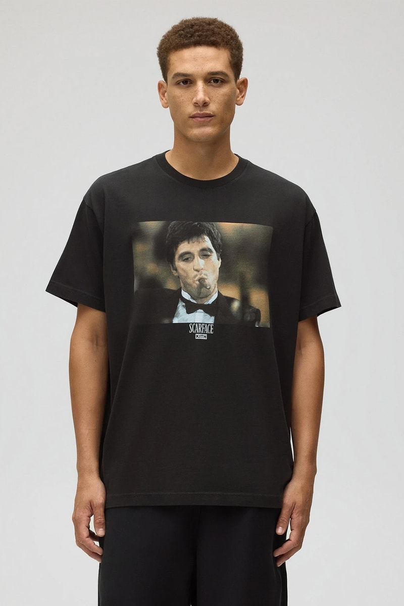 キスが映画『スカーフェイス』にオマージュを捧げたカプセルコレクションを発表 Kith fopr scarface release info