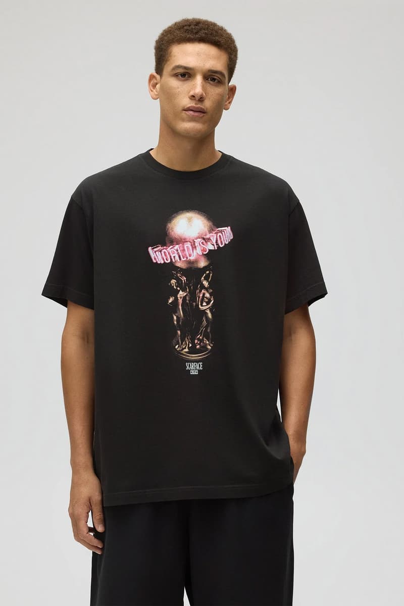 キスが映画『スカーフェイス』にオマージュを捧げたカプセルコレクションを発表 Kith fopr scarface release info