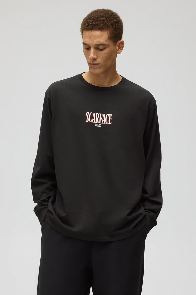 キスが映画『スカーフェイス』にオマージュを捧げたカプセルコレクションを発表 Kith fopr scarface release info