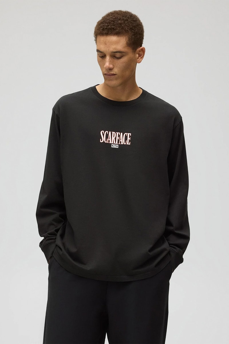 キスが映画『スカーフェイス』にオマージュを捧げたカプセルコレクションを発表 Kith fopr scarface release info