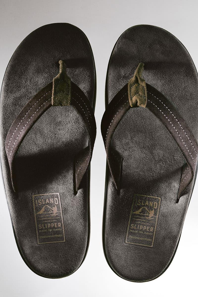 ディスイズネバーザットがハワイ発のビーチサンダルブランド アイランドスリッパとのコラボアイテムを発売 thisisneverthat island slipper collb pb203 release info