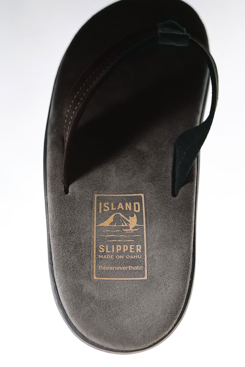 ディスイズネバーザットがハワイ発のビーチサンダルブランド アイランドスリッパとのコラボアイテムを発売 thisisneverthat island slipper collb pb203 release info